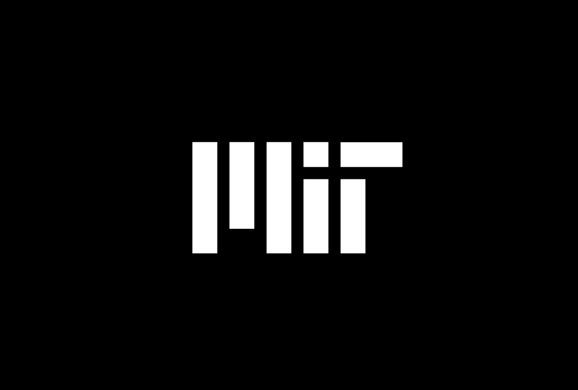 The MIT logo in black and white format