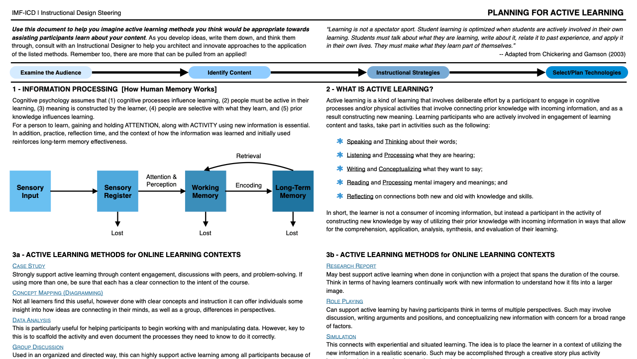 Steering on planning for active learning